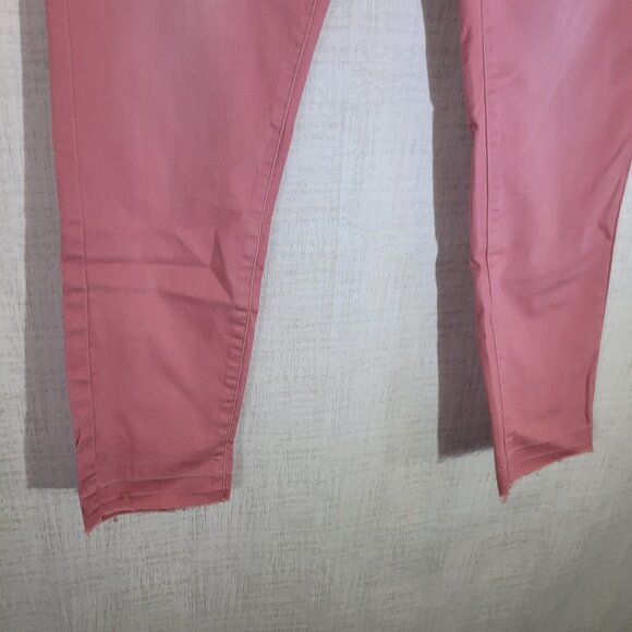 NWT Seven 7 Jeans Womens 10 30x29 Pink Mid Rise Ankle Skinny Stretch Denim Pants - Picture 7 of 8